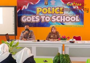 Satlantas Polres Tulang Bawang Laksanakan Police Goes To School, Ini Tujuannya