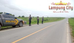 Lokasi Rawan Kecelakaan Jadi Sasaran Patroli Samapta Polres Tulang Bawang