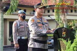 Kapolres Lamteng AKBP Doffie Fahlevi SanjayaPimpin Upacara PTDH terhadap AIPDA Rudi Suryanto