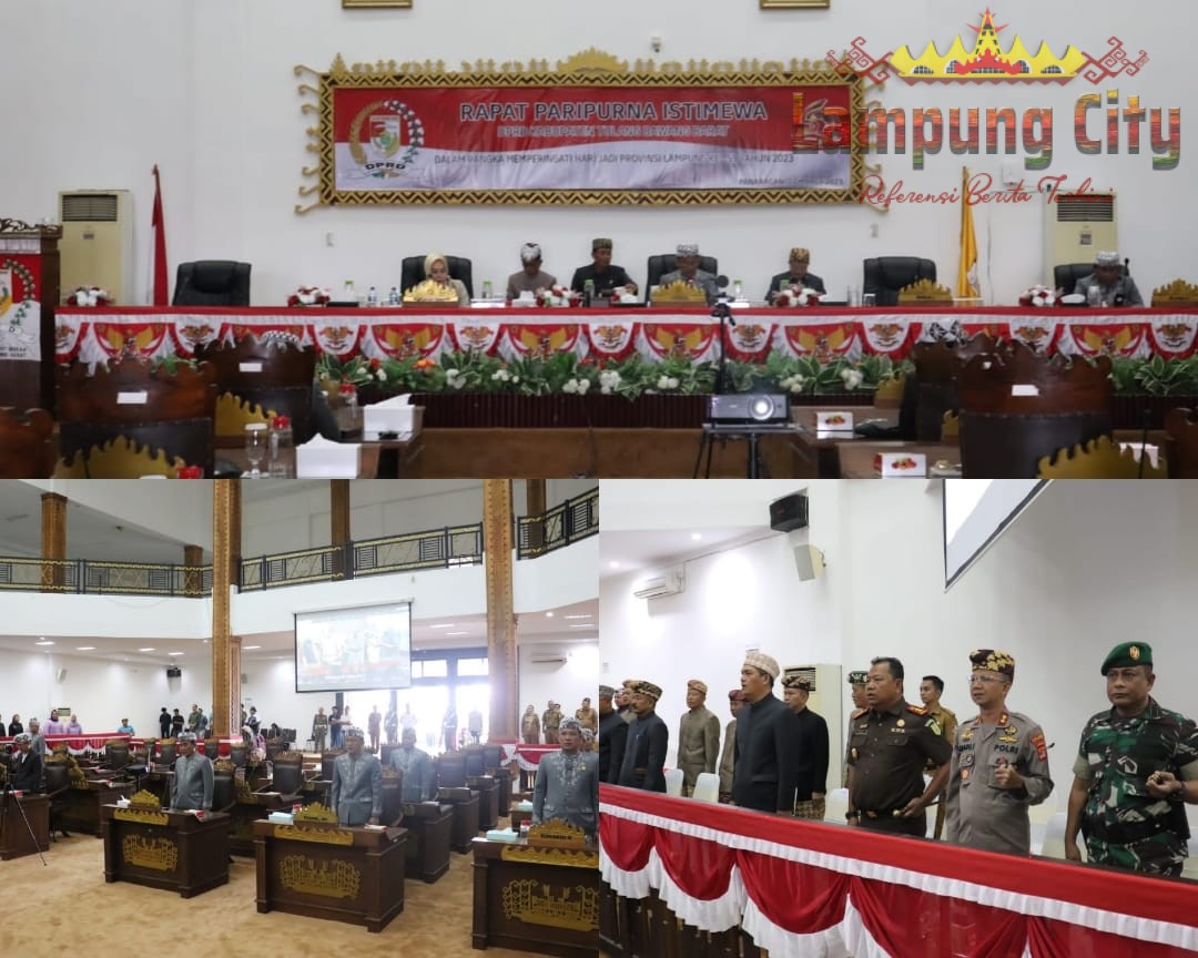 Rapat Paripurna Istimewa DPRD Tubaba, Memperingati Hari Jadi Provinsi Lampung Ke-59