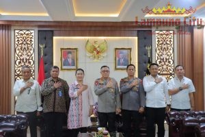 Kapolda Lampung Terima Audiensi Kemenkum HAM Provinsi Lampung