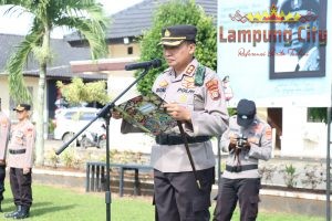 Kapolres Lamtim Pimpin Sertijab Kapolsek Bumi Agung