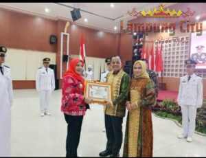Walikota Bandar Lampung Eva Dwiana Hadiri Pisah Sambut Dandim 0410/KBL