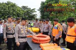 Polres Mesuji Gelar Apel Siaga Bencana Alam dengan Unsur Terkait