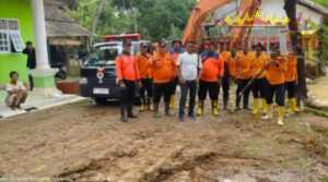 PUPR dan BPBD Kabupaten Mesuji Tanggap Bencana dengan Terjun di Lokasi Banjir