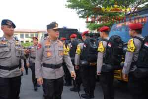 Polda Lampung Perpanjang 1.882 Personil BKO Untuk Pengamanan Pemungutan Suara