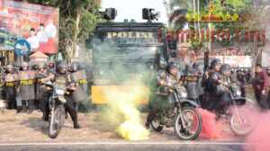 Polres Tuba Gelar Simulasi Pengamanan Pelantikan Anggota DPRD Tuba