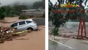 Intensitas Hujan Tinggi Menyebabkan Banjir Bandang di Bandar Lampung