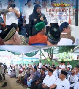 Walikota Eva Dwiana Hadiri Safari Ramadhan di Masjid Nurul Huda