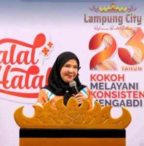 Hj. Eva Dwiana Hadiri kegiatan Halal Bihalal 1446 DPD PKS Bandar Lampung