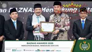 Bupati Tubaba Raih BAZNAS Award 2025 sebagai Kepala Daerah Pendukung Gerakan Zakat Indonesia