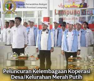 Ketua Komisi II DPRD Lampung Hadiri Peluncuran Koperasi Merah Putih dalam Peringatan Harkopnas ke-78