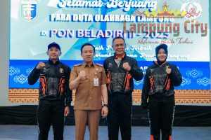 Pemprov Lampung Lepas 80 Atlet Bela Diri ke PON II 2025 di Kudus