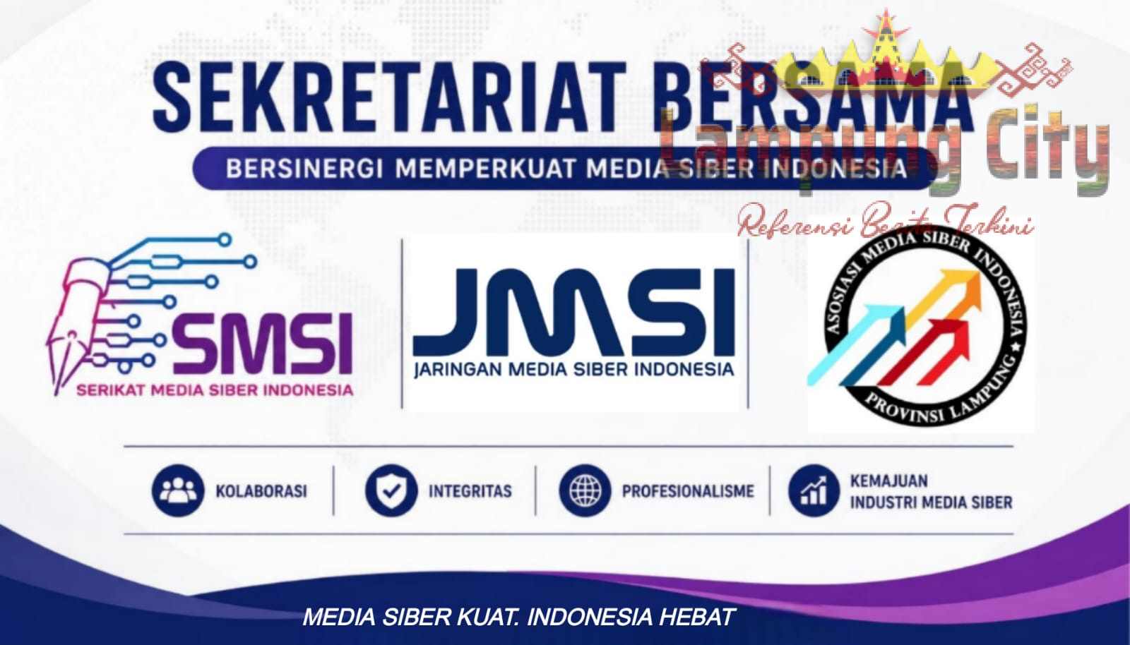 SMSI, JMSI dan AMSI Lampung Perkuat Sinergi Lewat Sarasehan dan Portal Pengaduan Publik