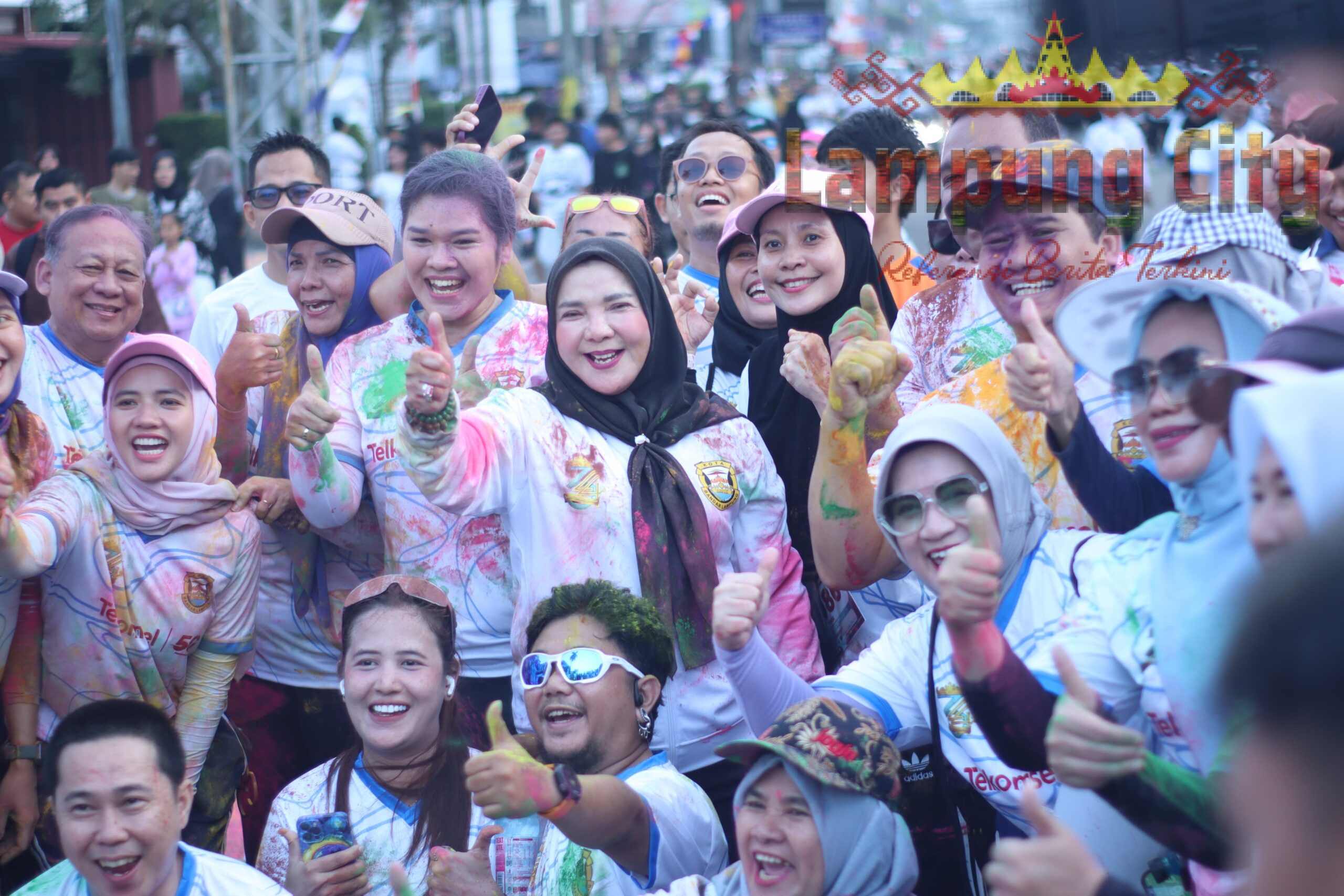 Seribuan Warga Semarakkan Bandar Lampung Color Run 2026, Momentum Persatuan dan Gaya Hidup Sehat di HUT ke-344 Kota