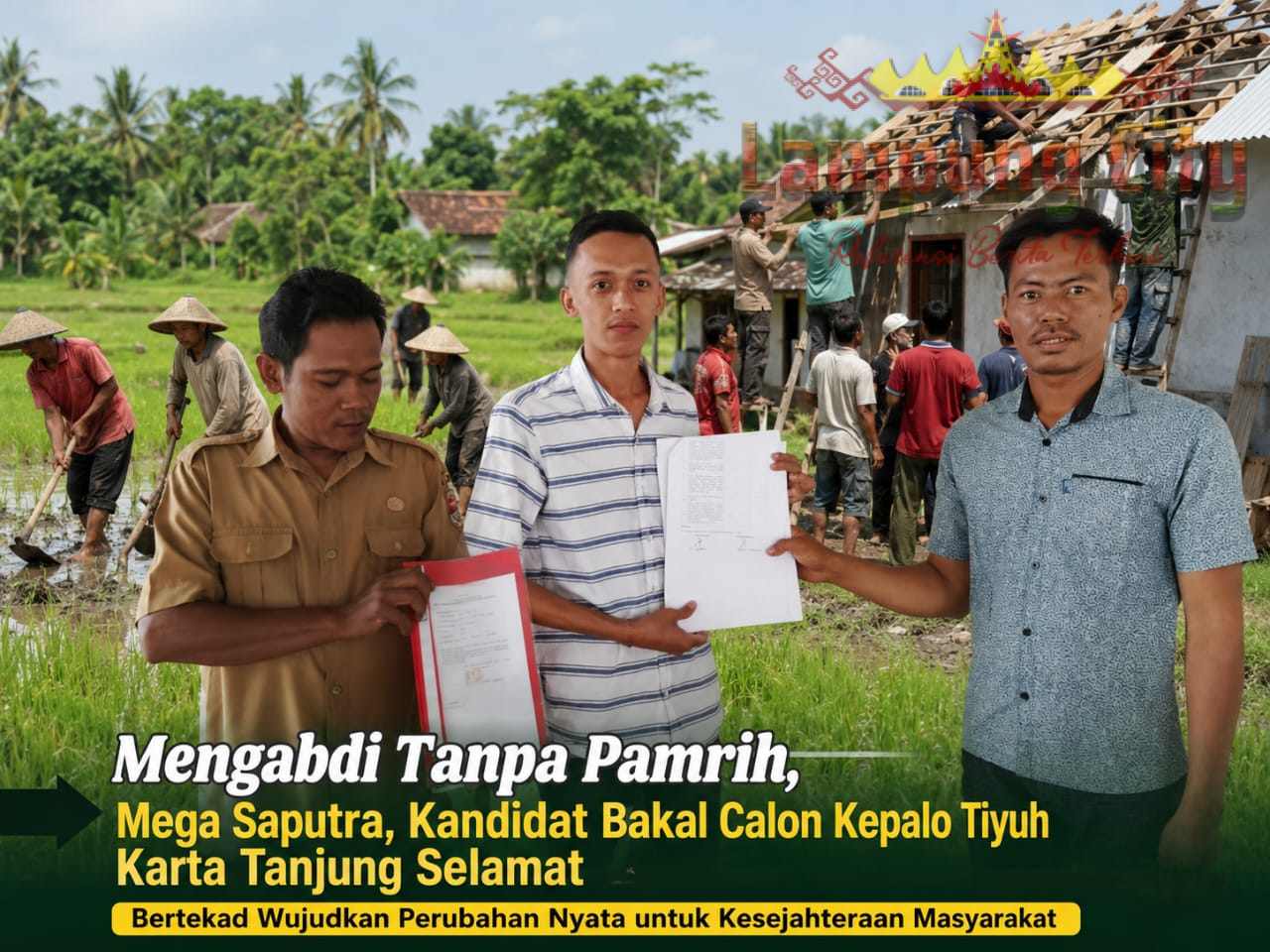 Mengabdi Tanpa Pamrih, Mega saputra Bertekad Wujudkan Perubahan Nyata untuk kesejahteraan masyarakat