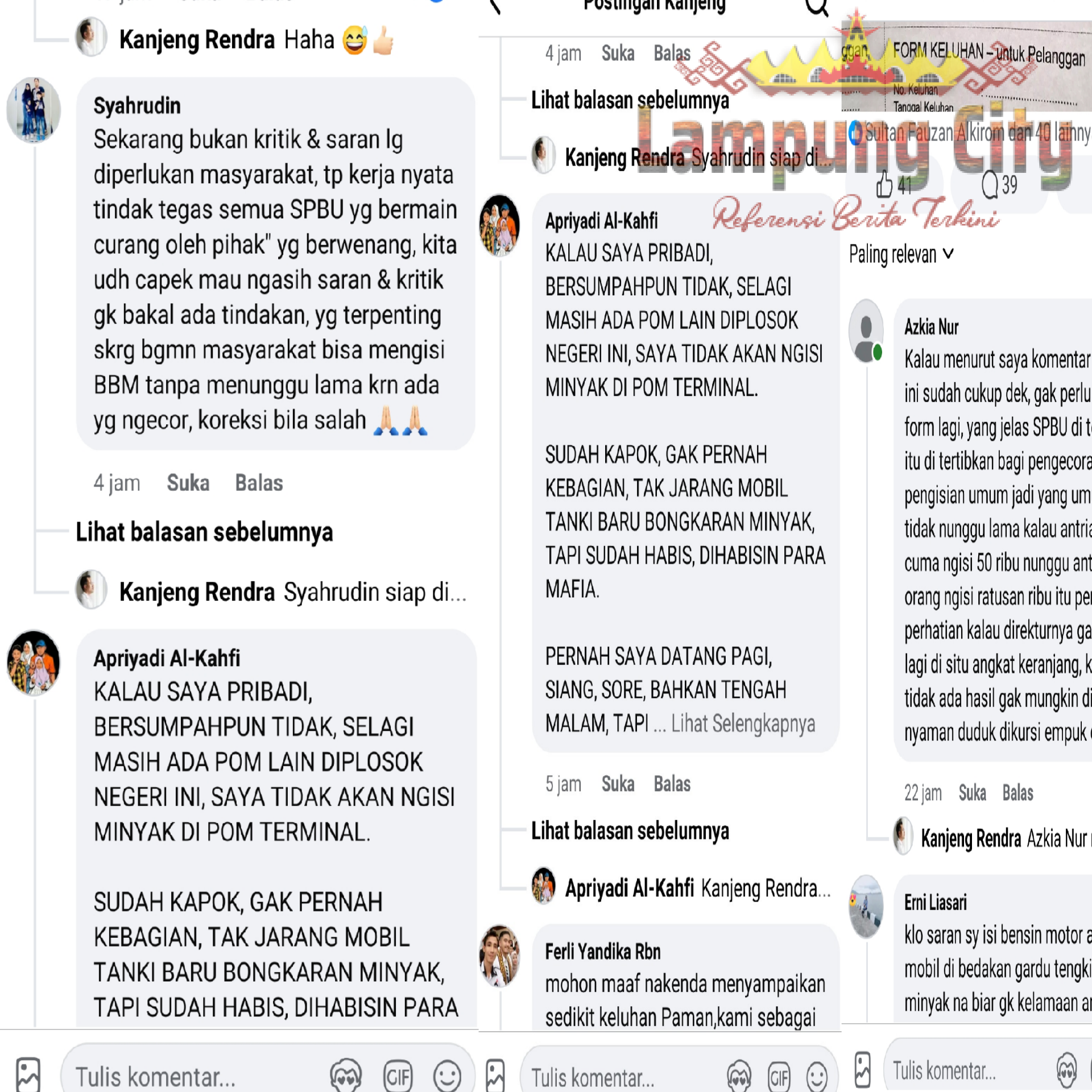 SPBU BUMD Terminal Menggala Disorot Warganet, Gelombang Kritik Desak Pembenahan Tata Kelola