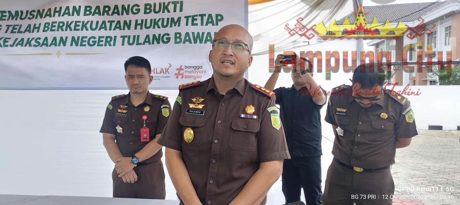 Kejari Tulang Bawang Musnahkan Barang Bukti 39 Perkara, Penegakan Hukum Tak Boleh Berhenti di Atas Kertas